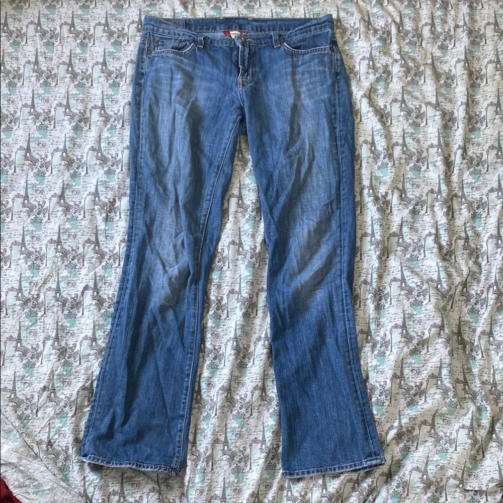 Lucky Brand Blue Flare Wide Leg Jeans